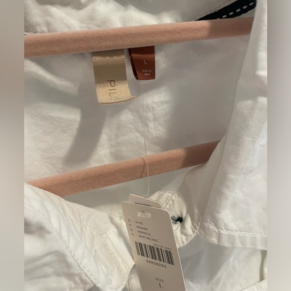 Pilcro Corset and Buttondown Shirt Twofer Dress, Sz L - Picture 2 of 7